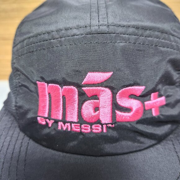 Mas+ by Messi Cycling Hat Cap Unisex Black Mesh Sides Adjustable - Picture 3 of 8